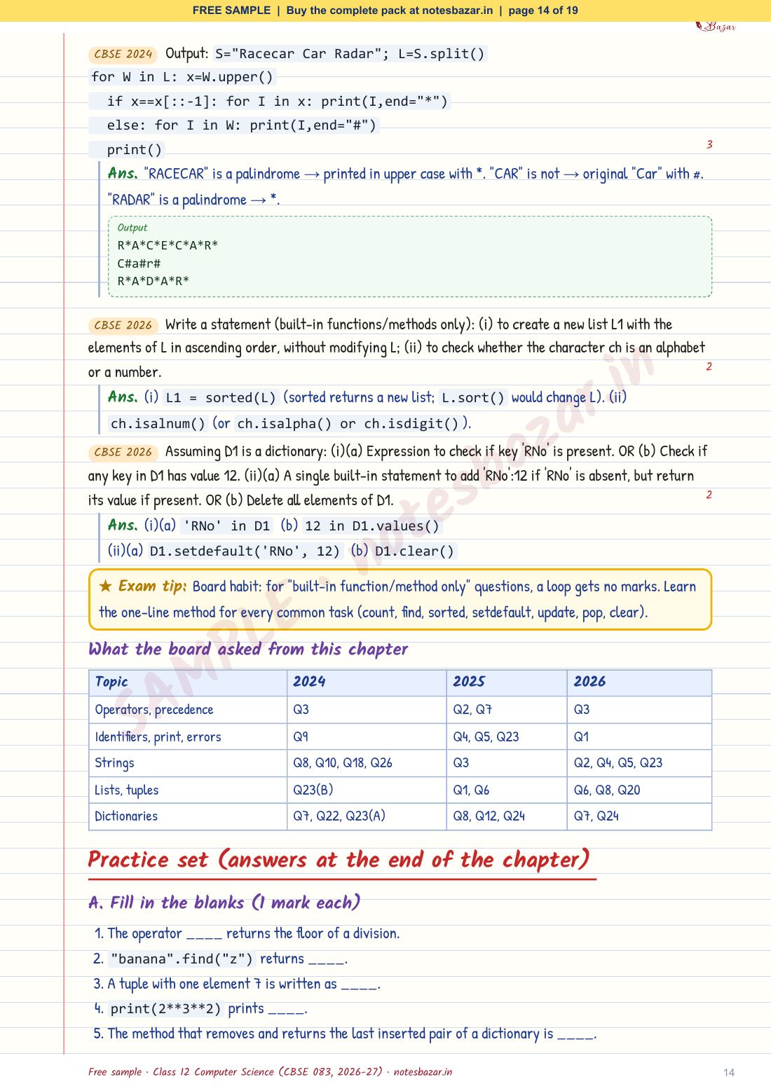 Sample page 14 of 19