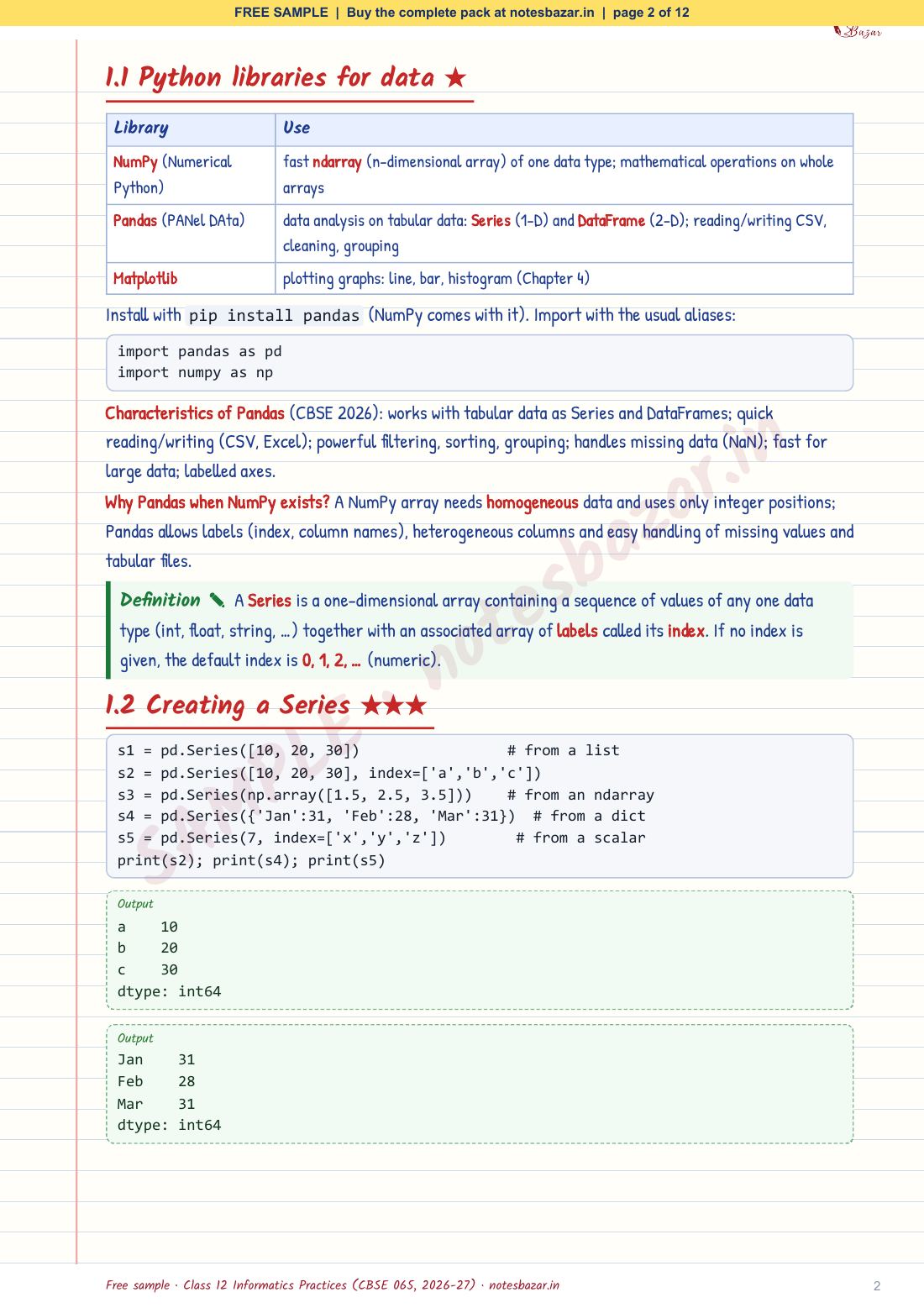 Sample page 2 of 12