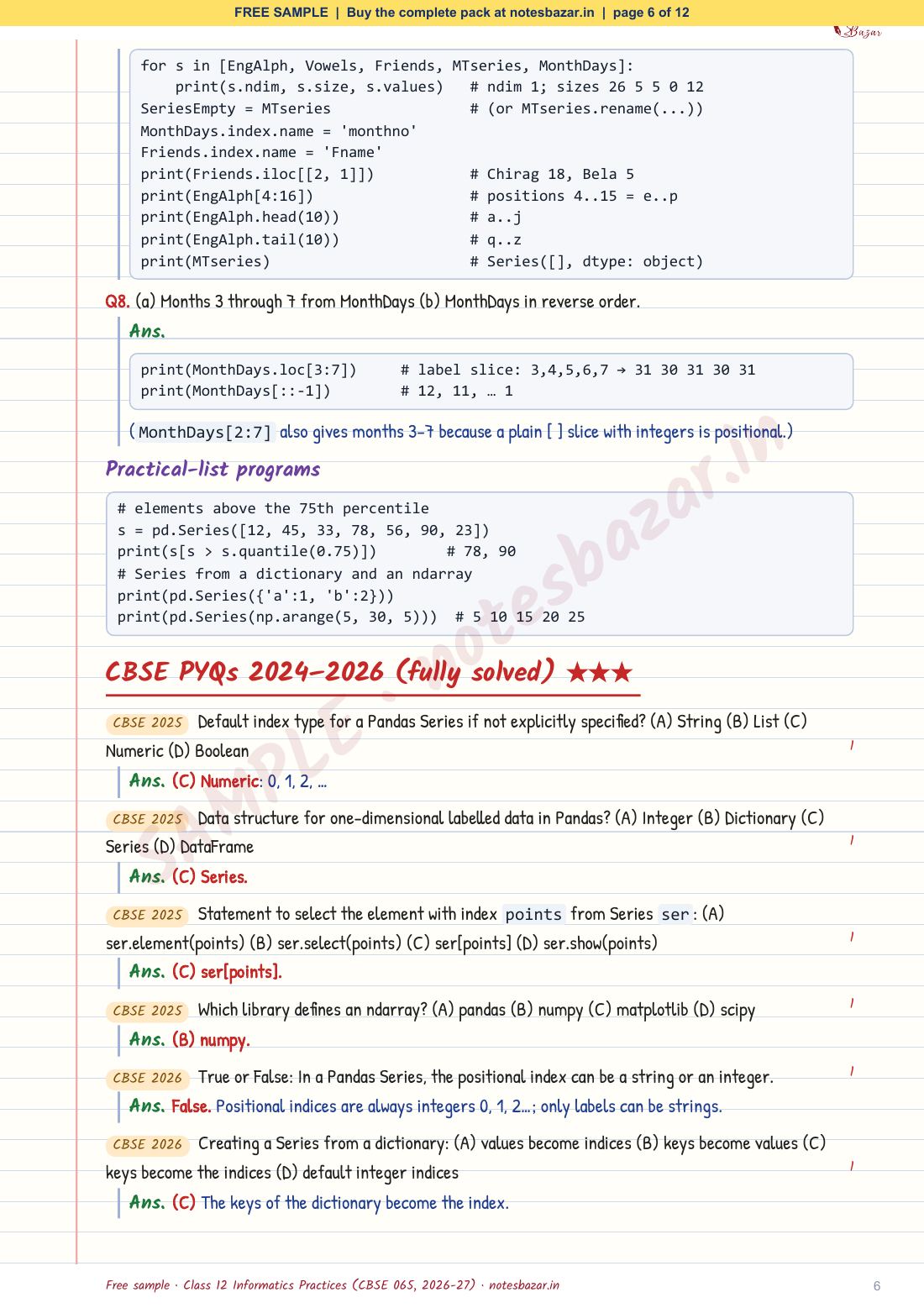 Sample page 6 of 12