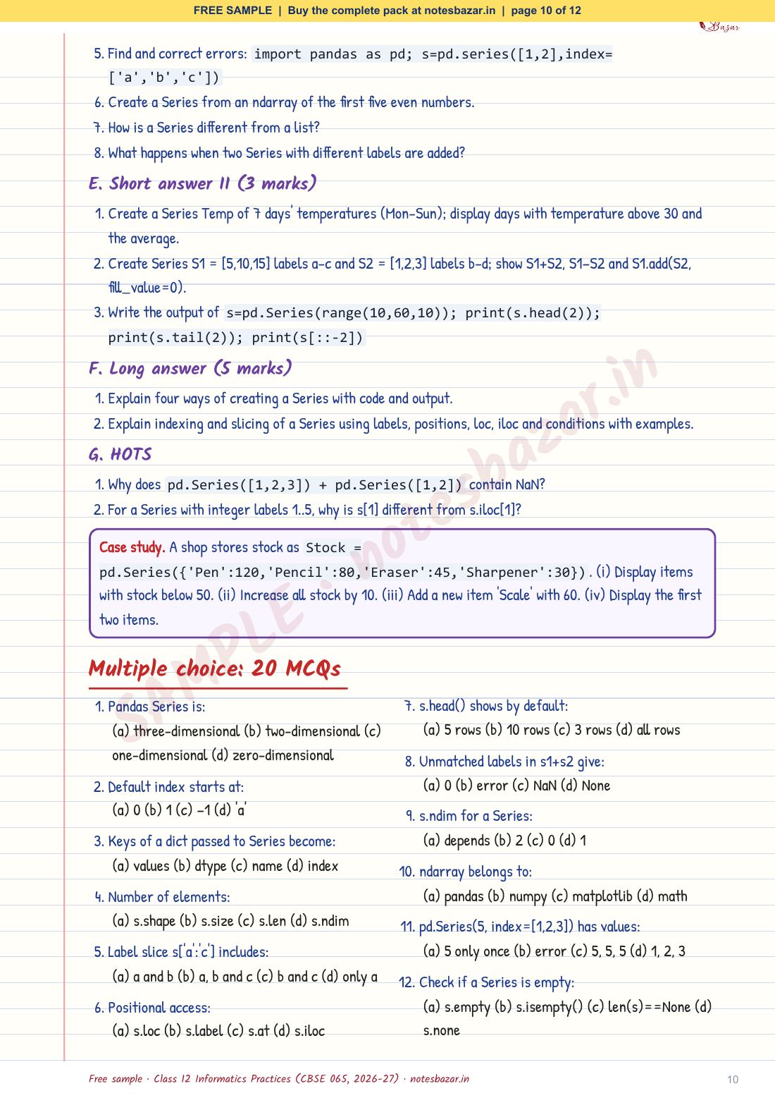 Sample page 10 of 12