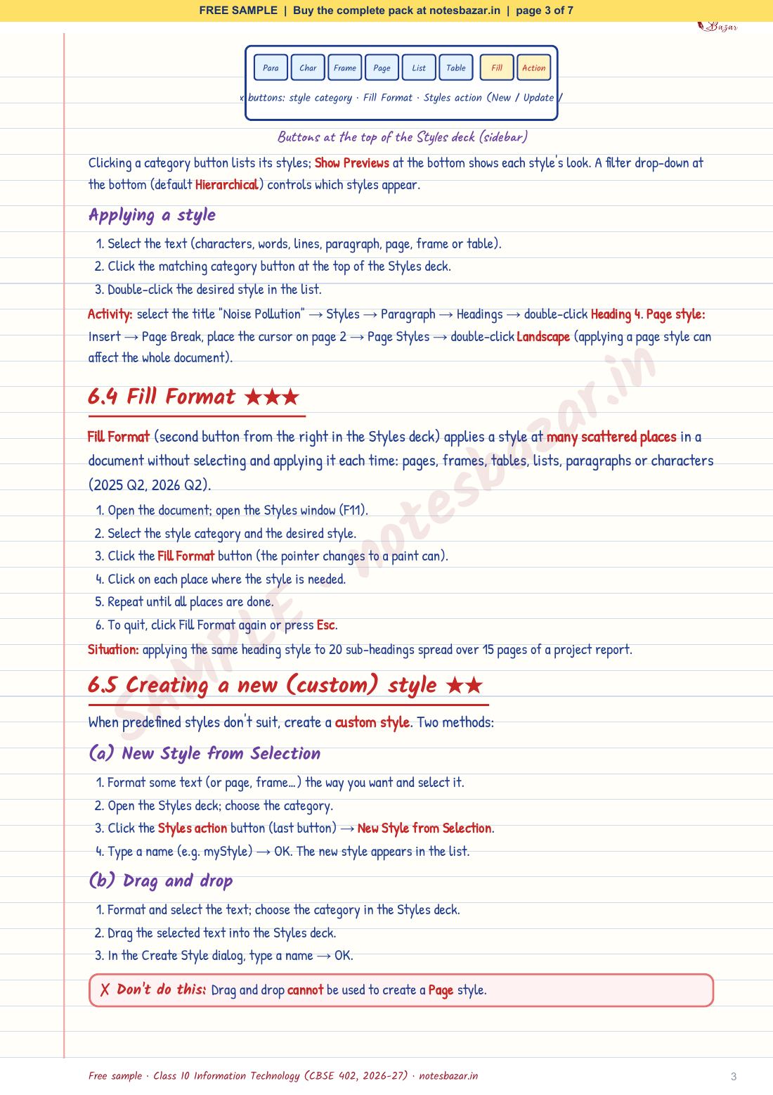 Sample page 3 of 7