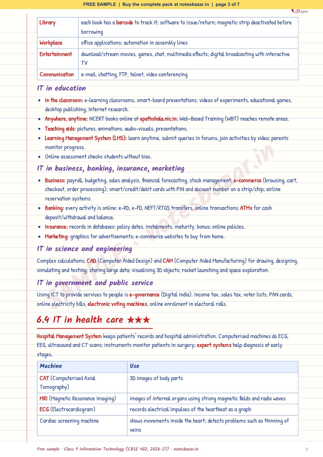 Sample page 3 of 7