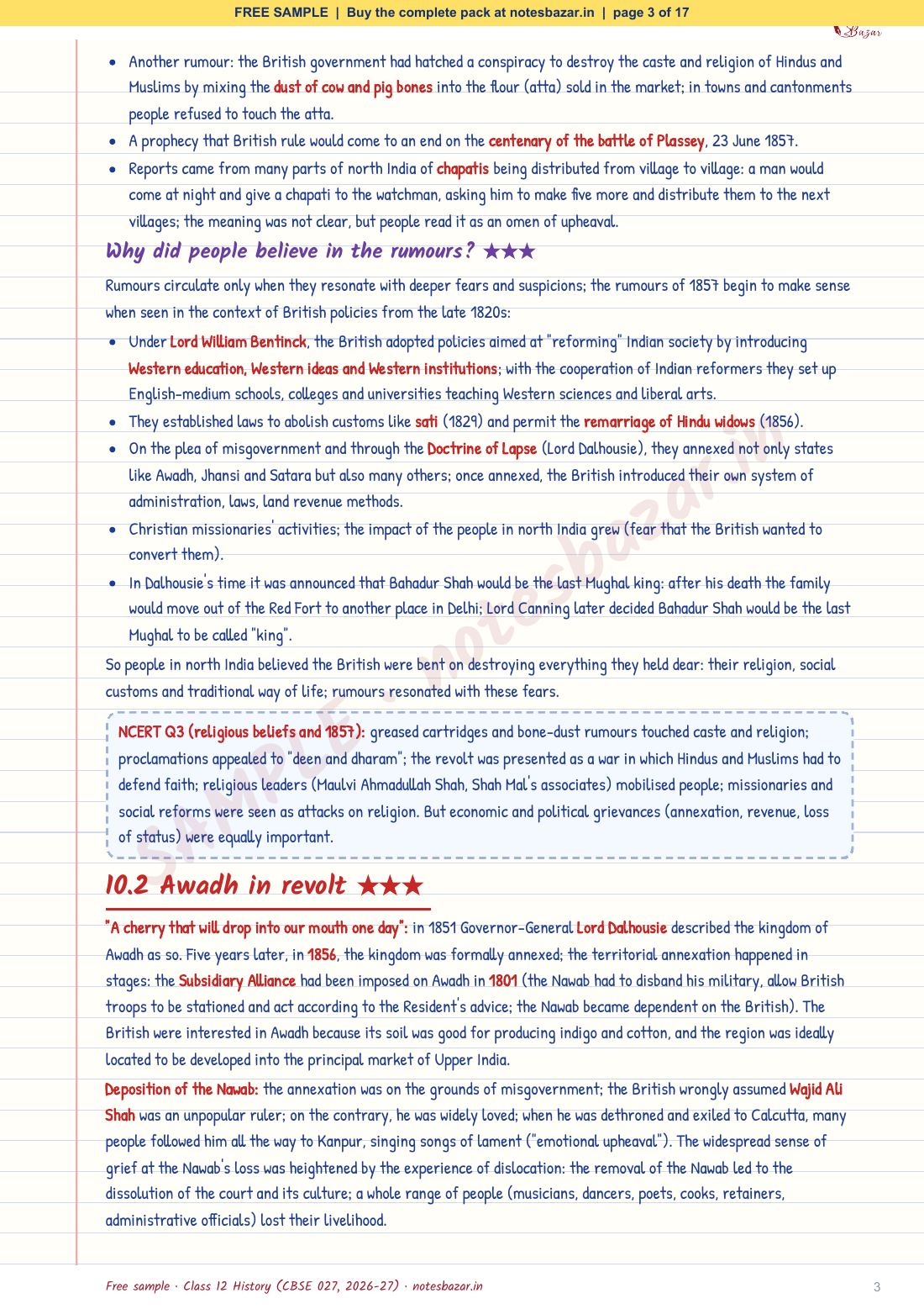 Sample page 3 of 17
