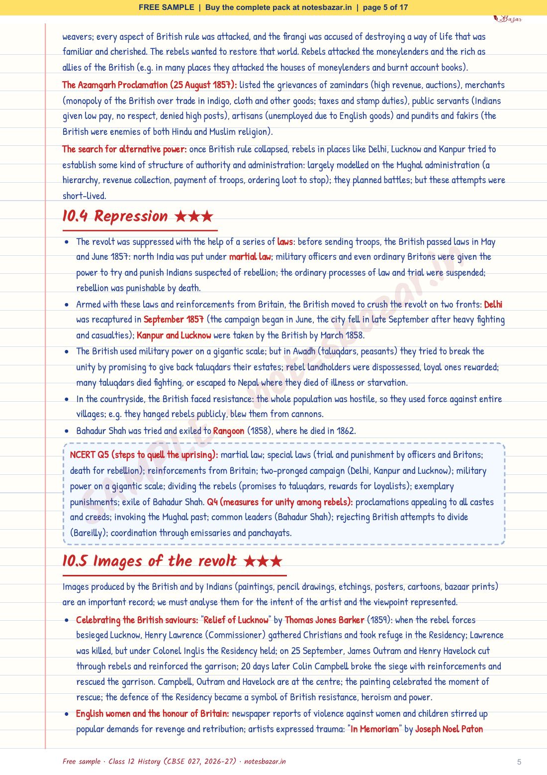 Sample page 5 of 17