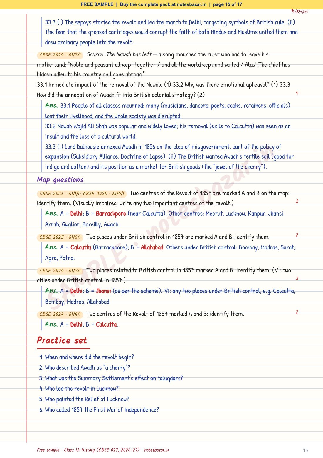 Sample page 15 of 17