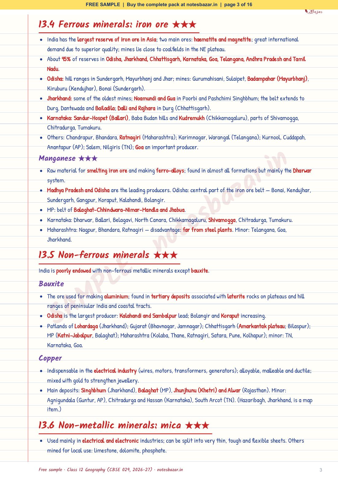 Sample page 3 of 16
