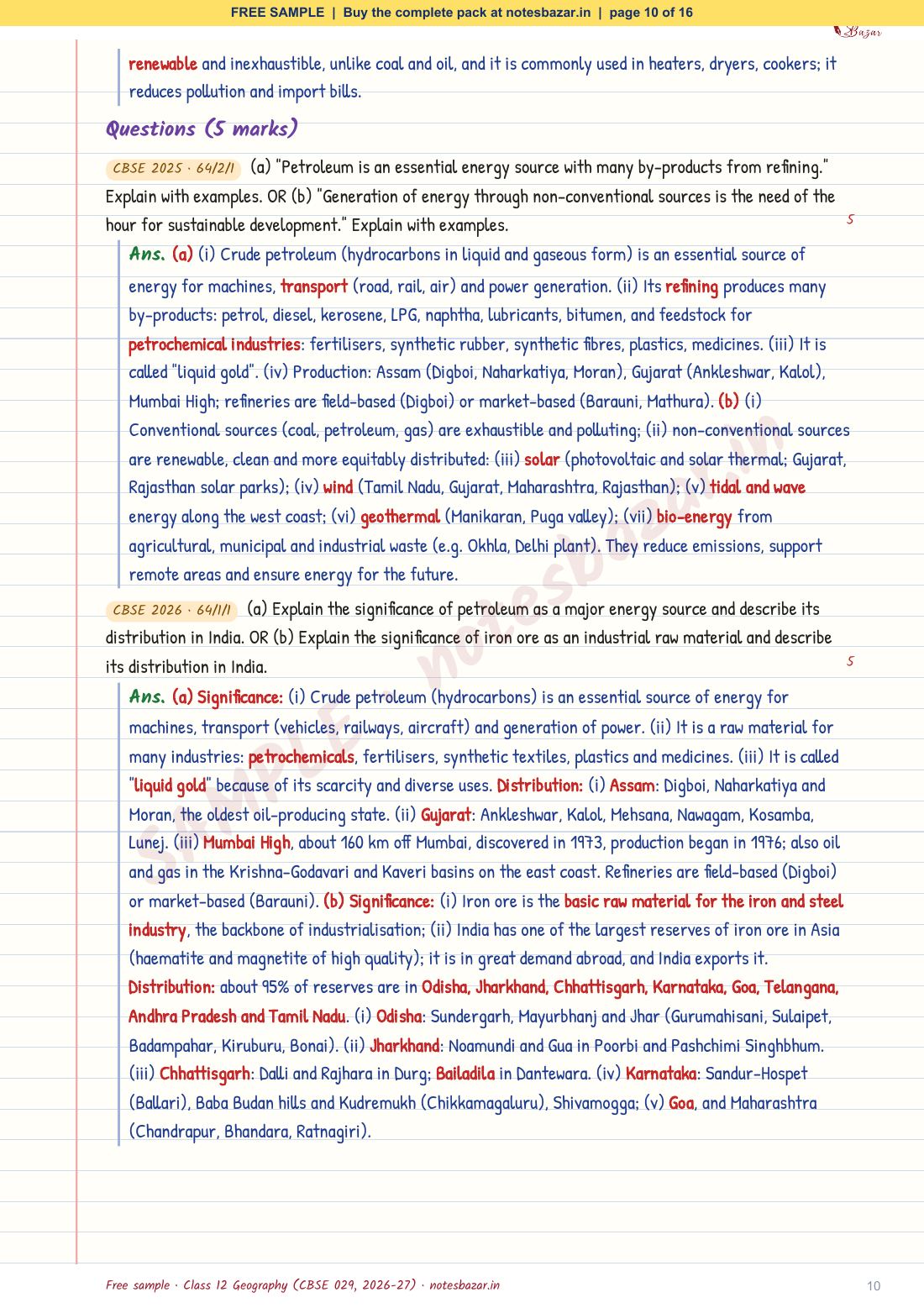 Sample page 10 of 16