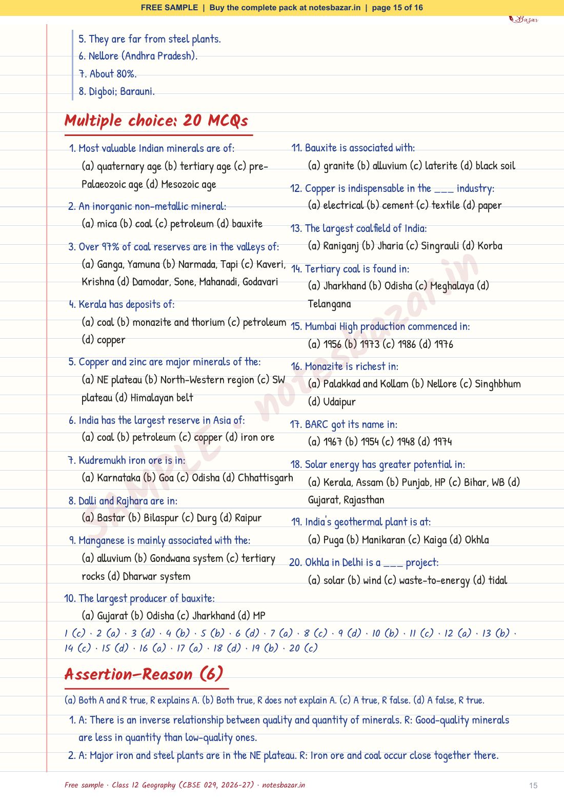 Sample page 15 of 16