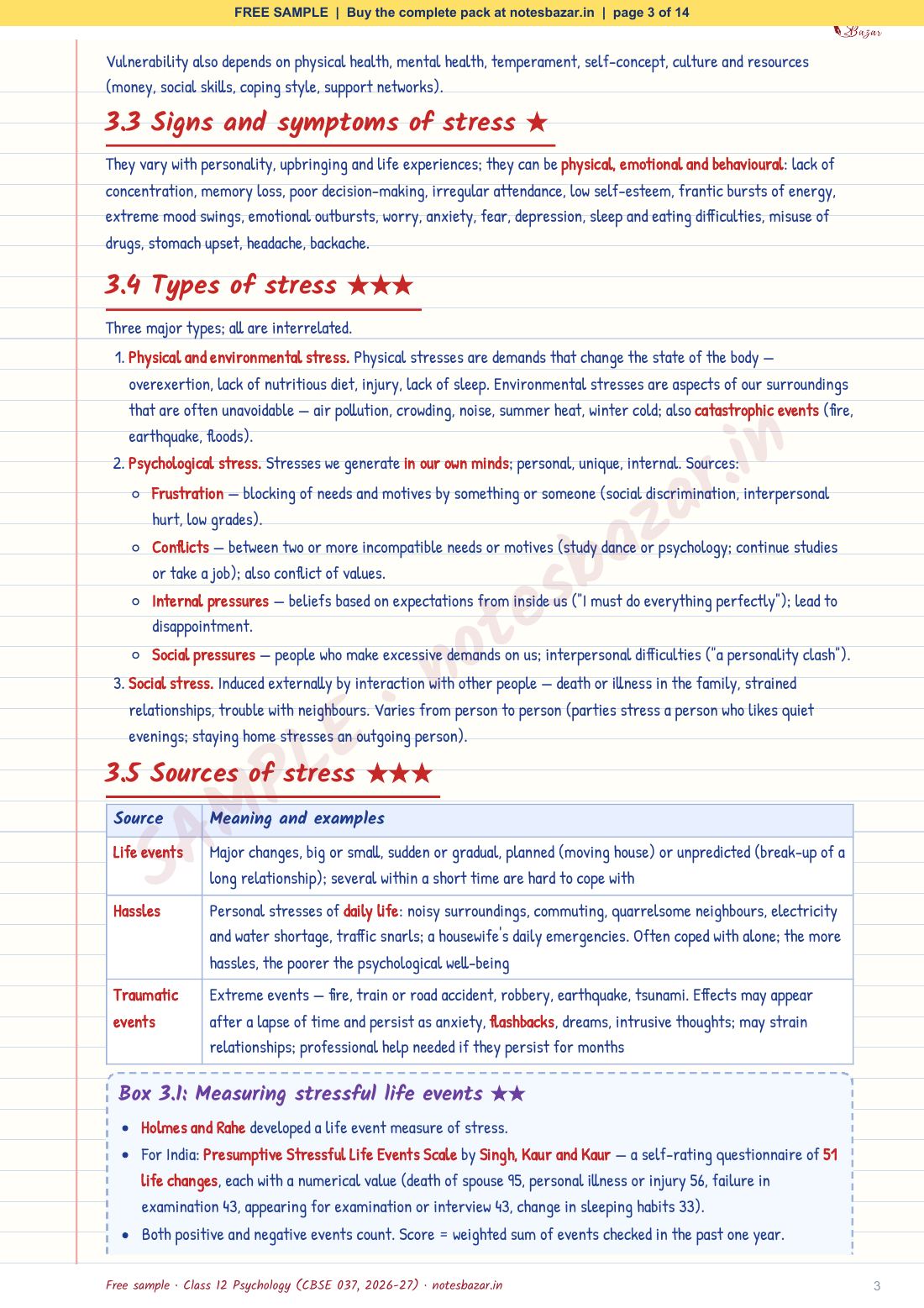 Sample page 3 of 14
