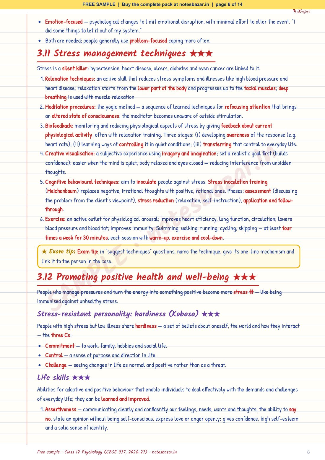 Sample page 6 of 14