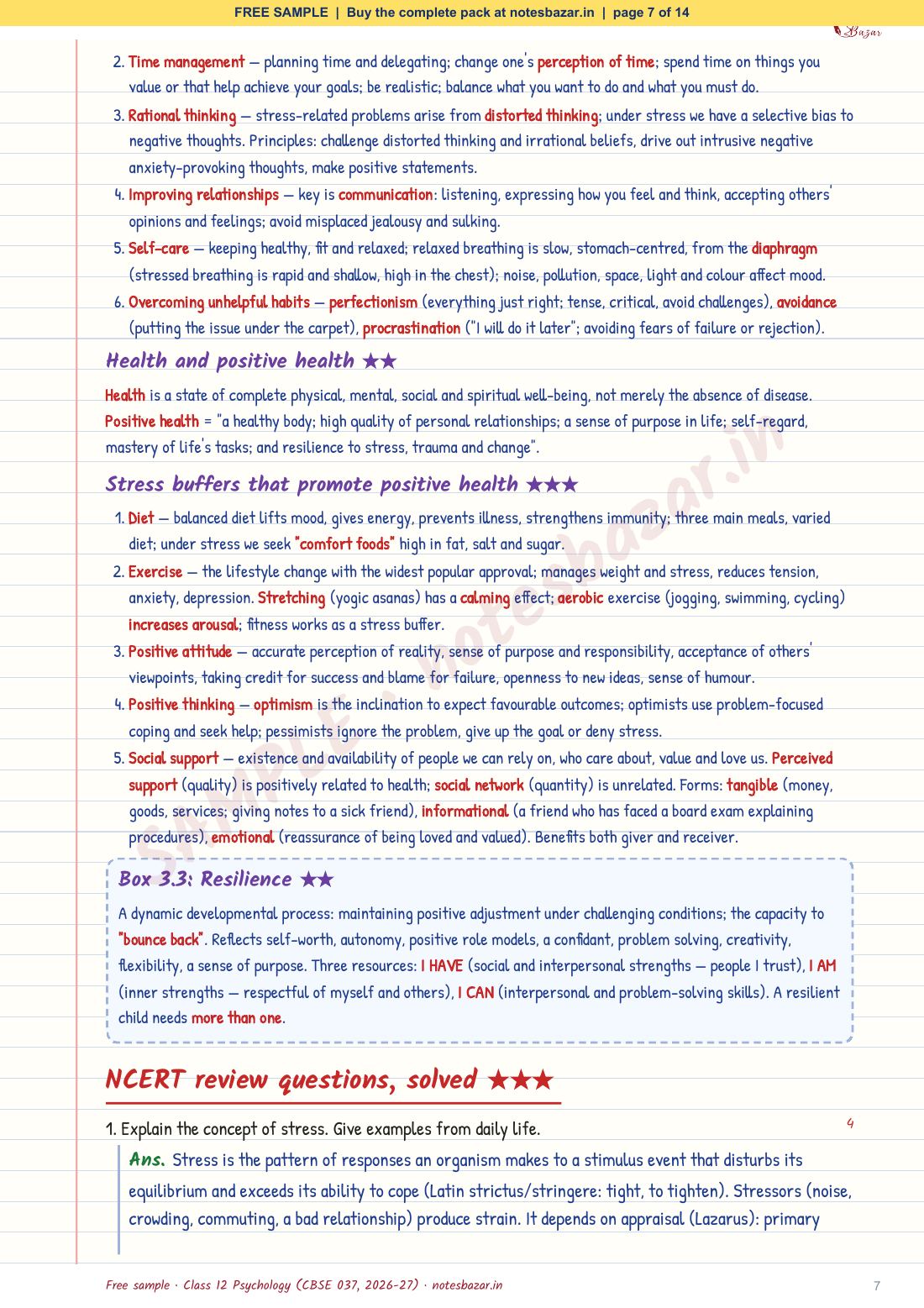 Sample page 7 of 14