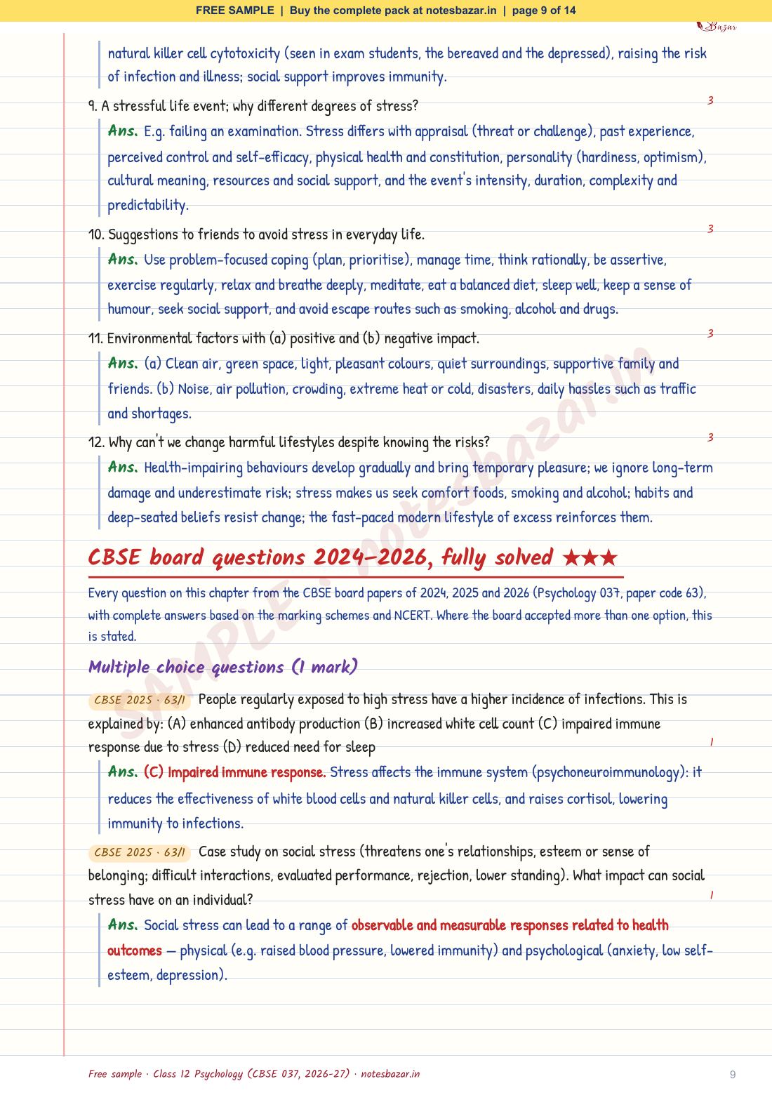 Sample page 9 of 14