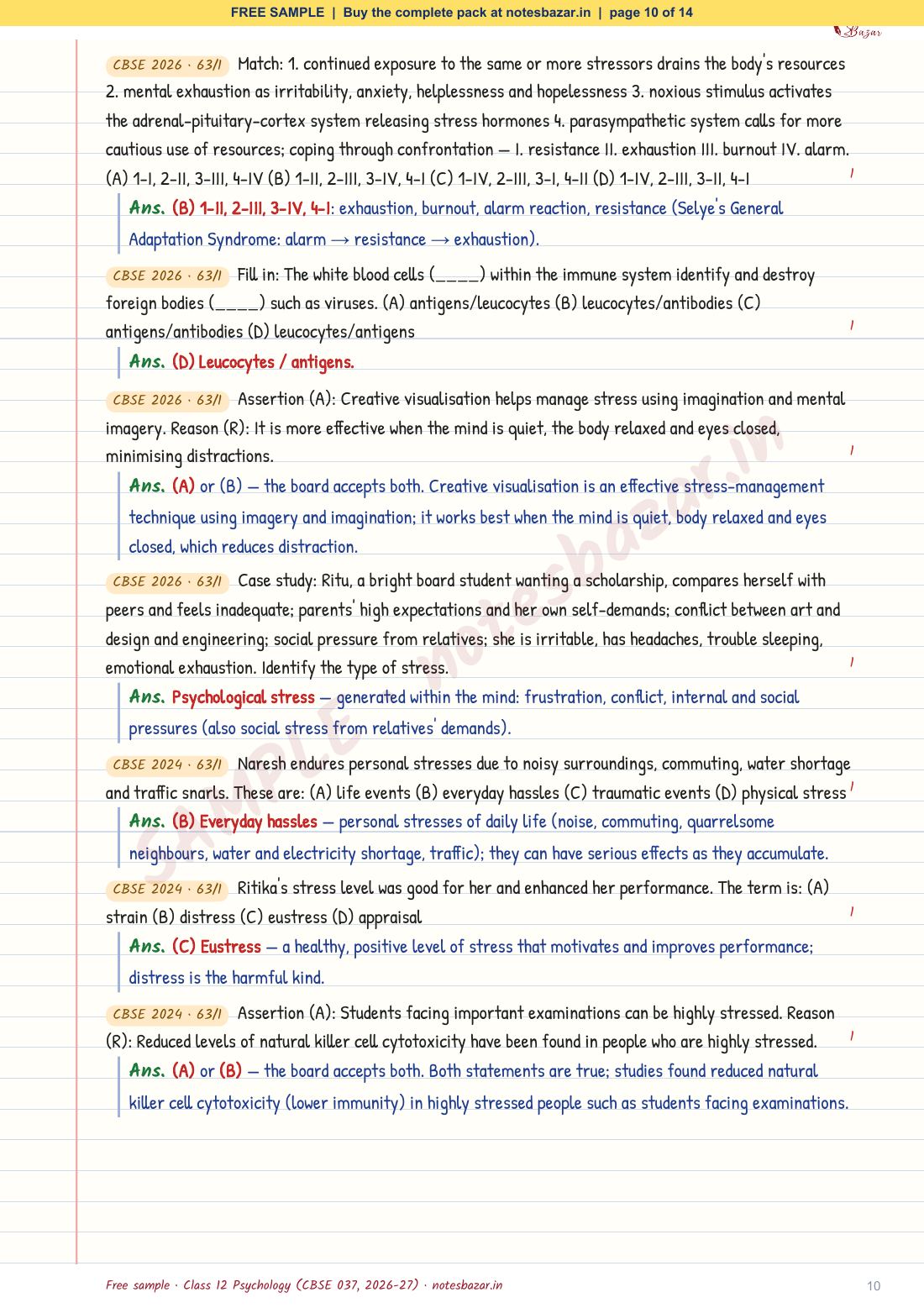 Sample page 10 of 14