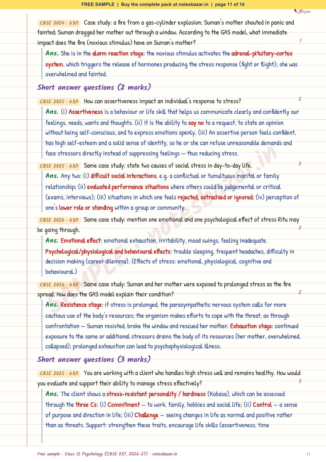 Sample page 11 of 14