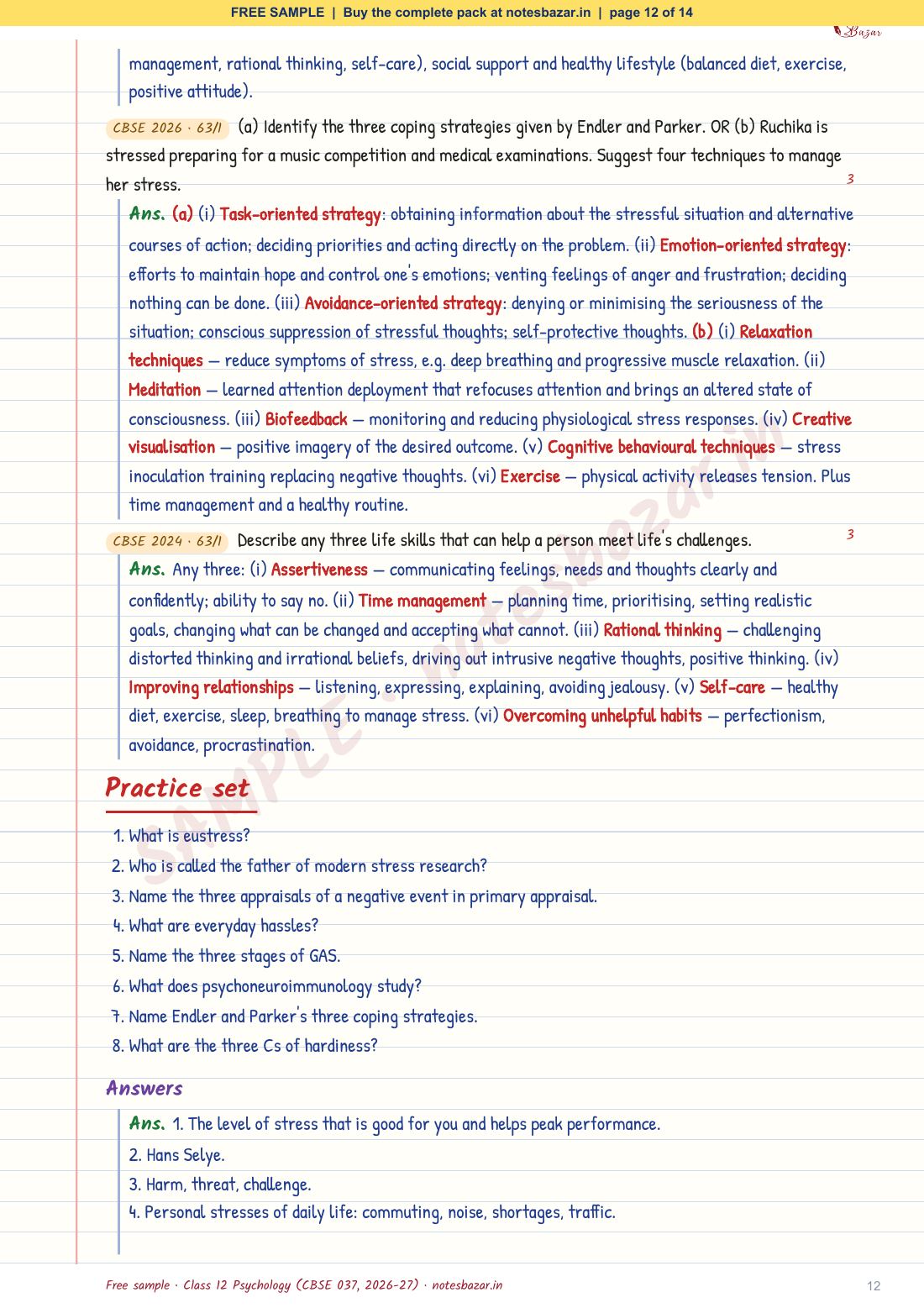 Sample page 12 of 14