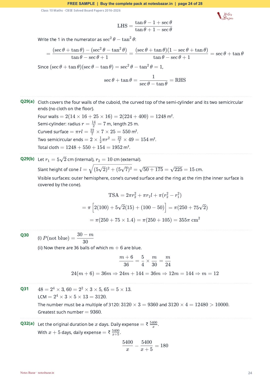 Sample page 24 of 28