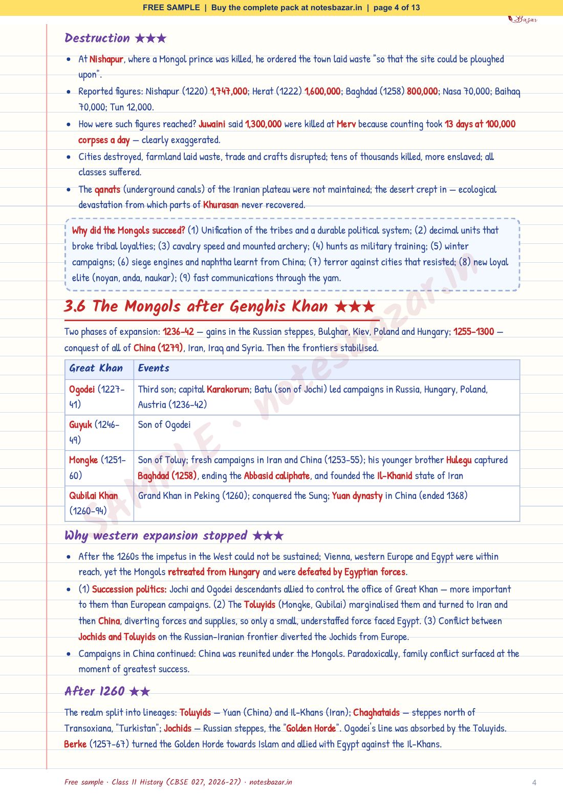 Sample page 4 of 13