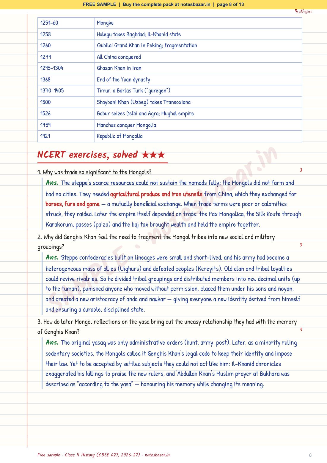 Sample page 8 of 13