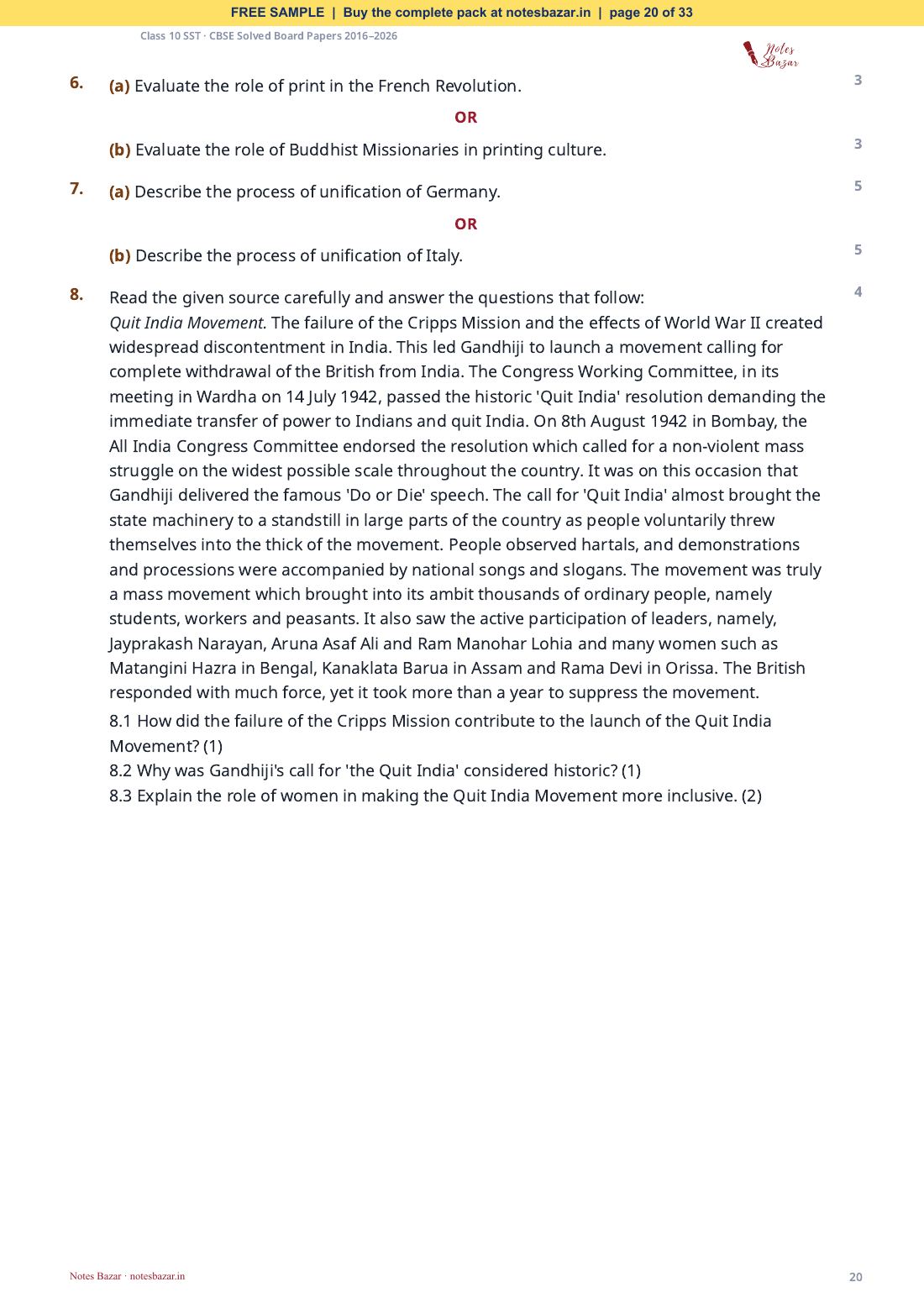 Sample page 20 of 33