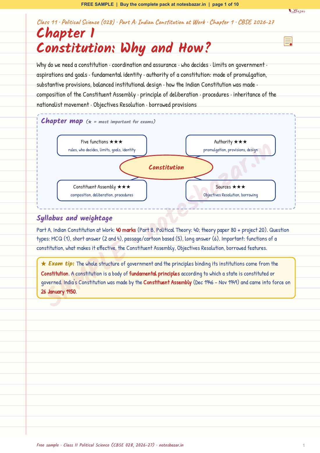 Sample page 1 of 10