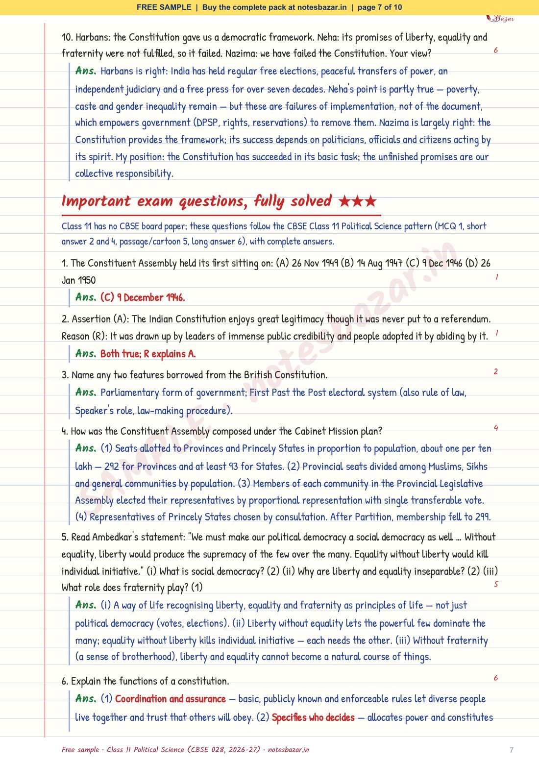 Sample page 7 of 10