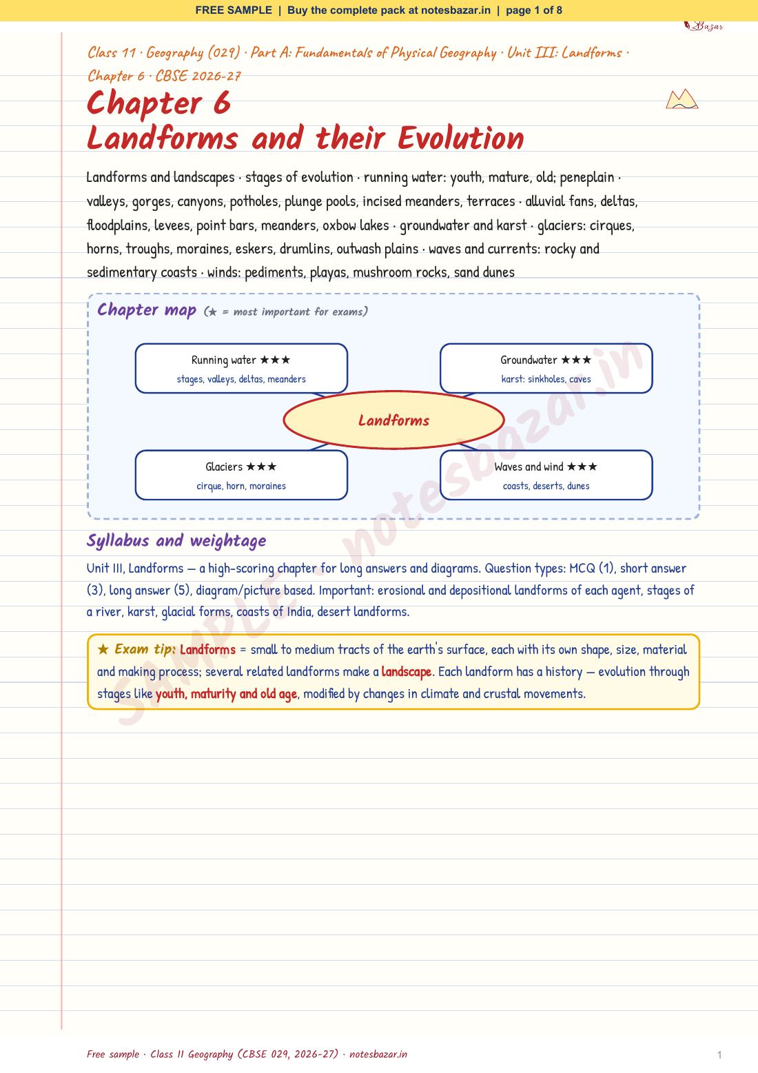 Sample page 1 of 8