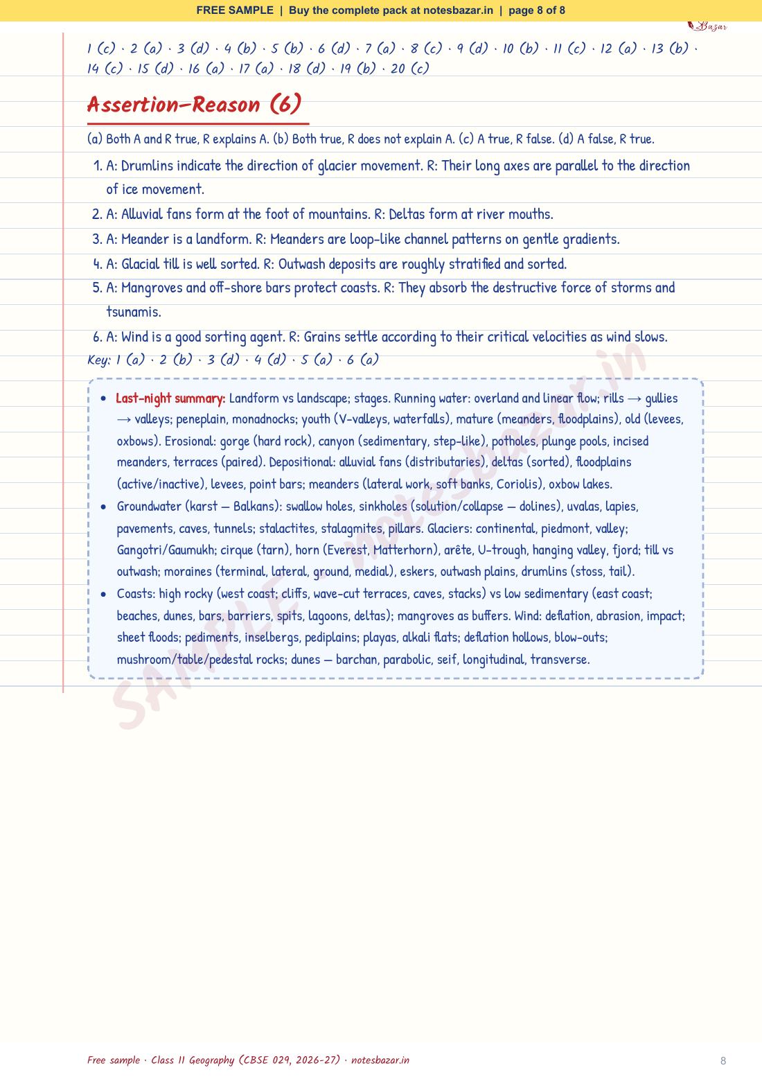 Sample page 8 of 8