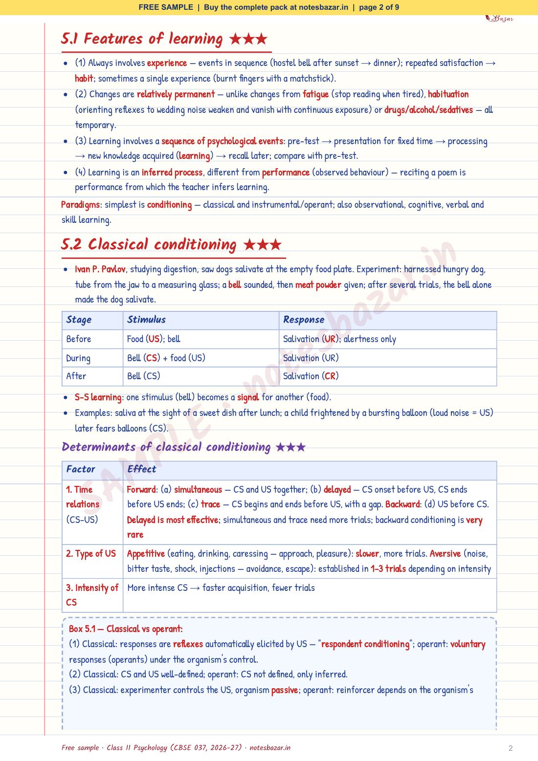 Sample page 2 of 9