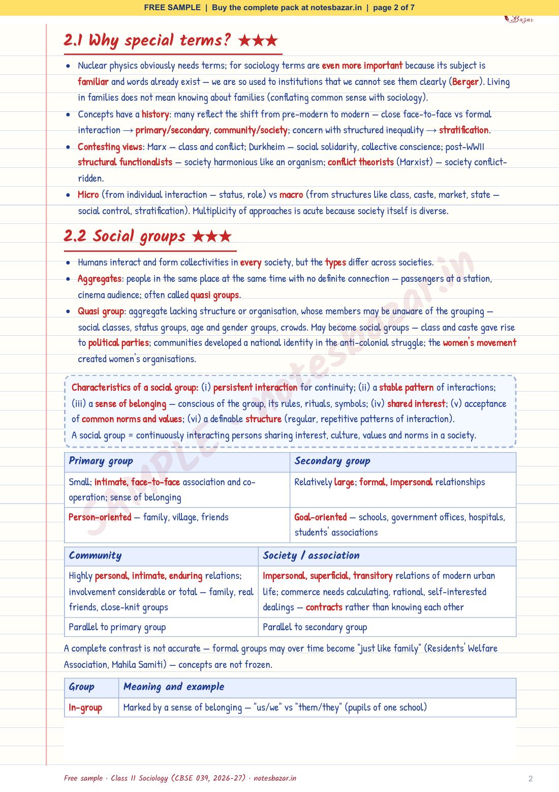 Sample page 2 of 7