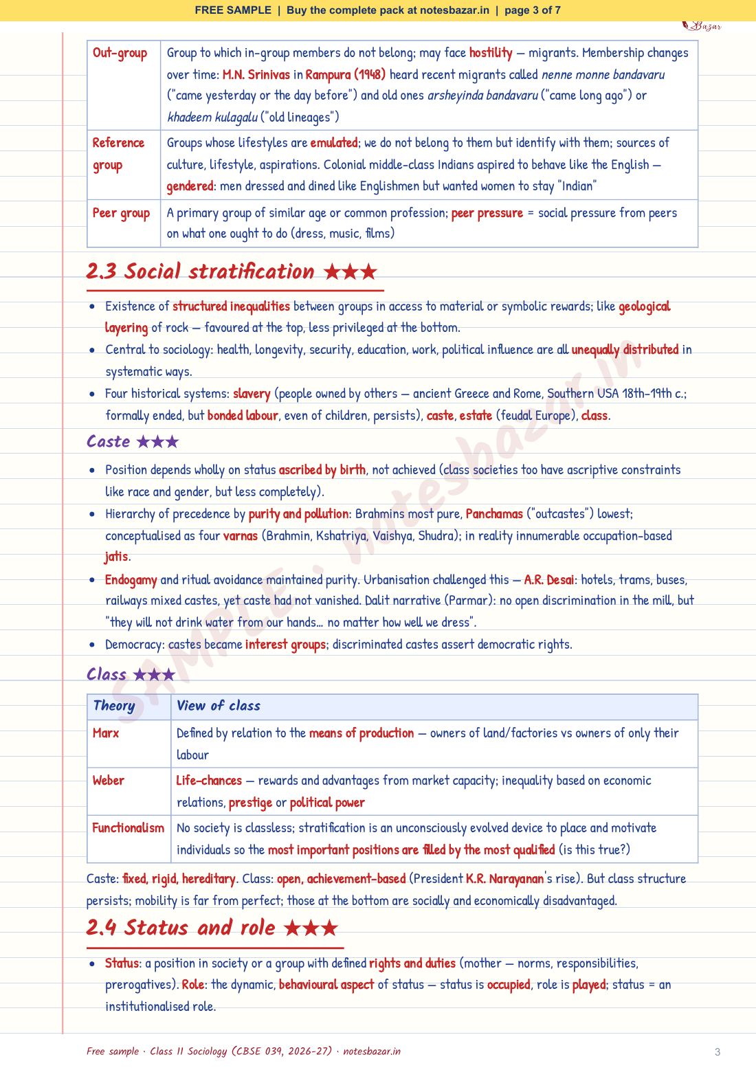 Sample page 3 of 7