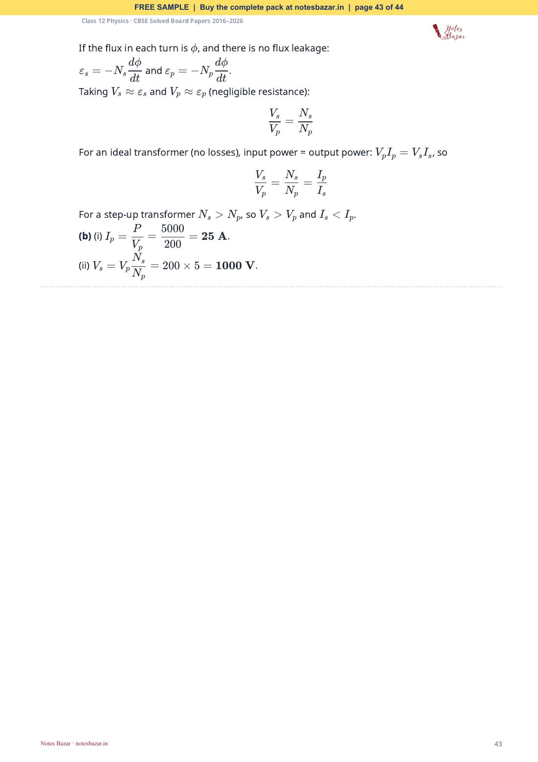 Sample page 43 of 44