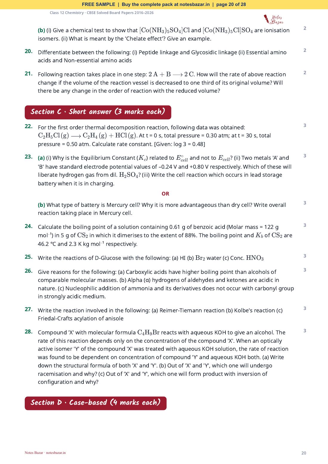 Sample page 20 of 28
