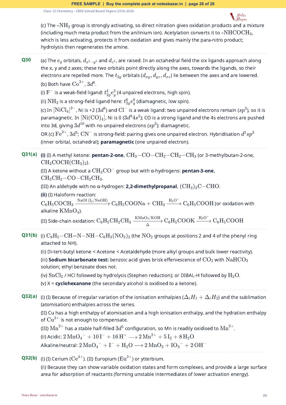Sample page 26 of 28