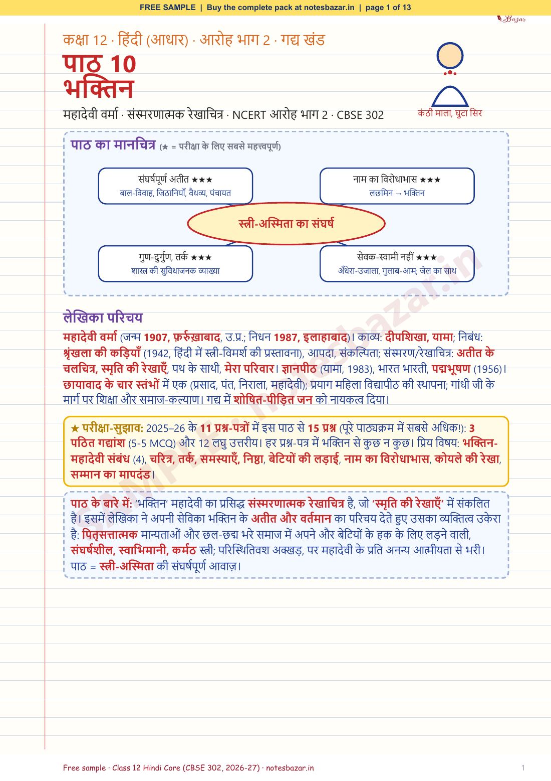 Sample page 1 of 13