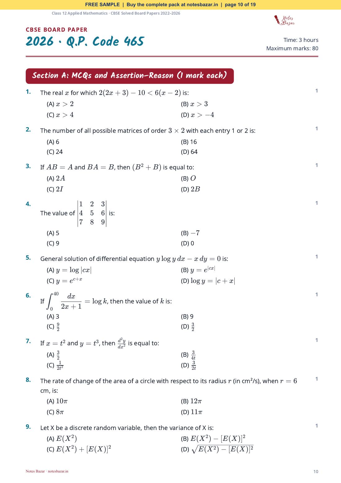 Sample page 10 of 19
