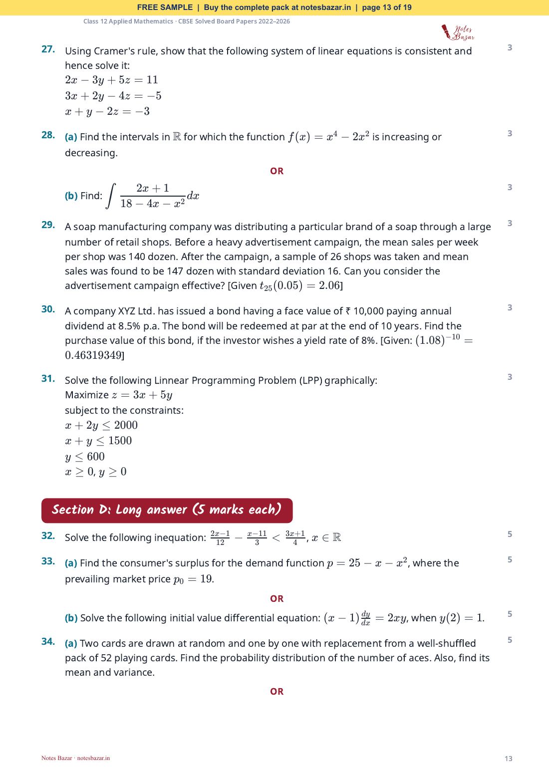 Sample page 13 of 19