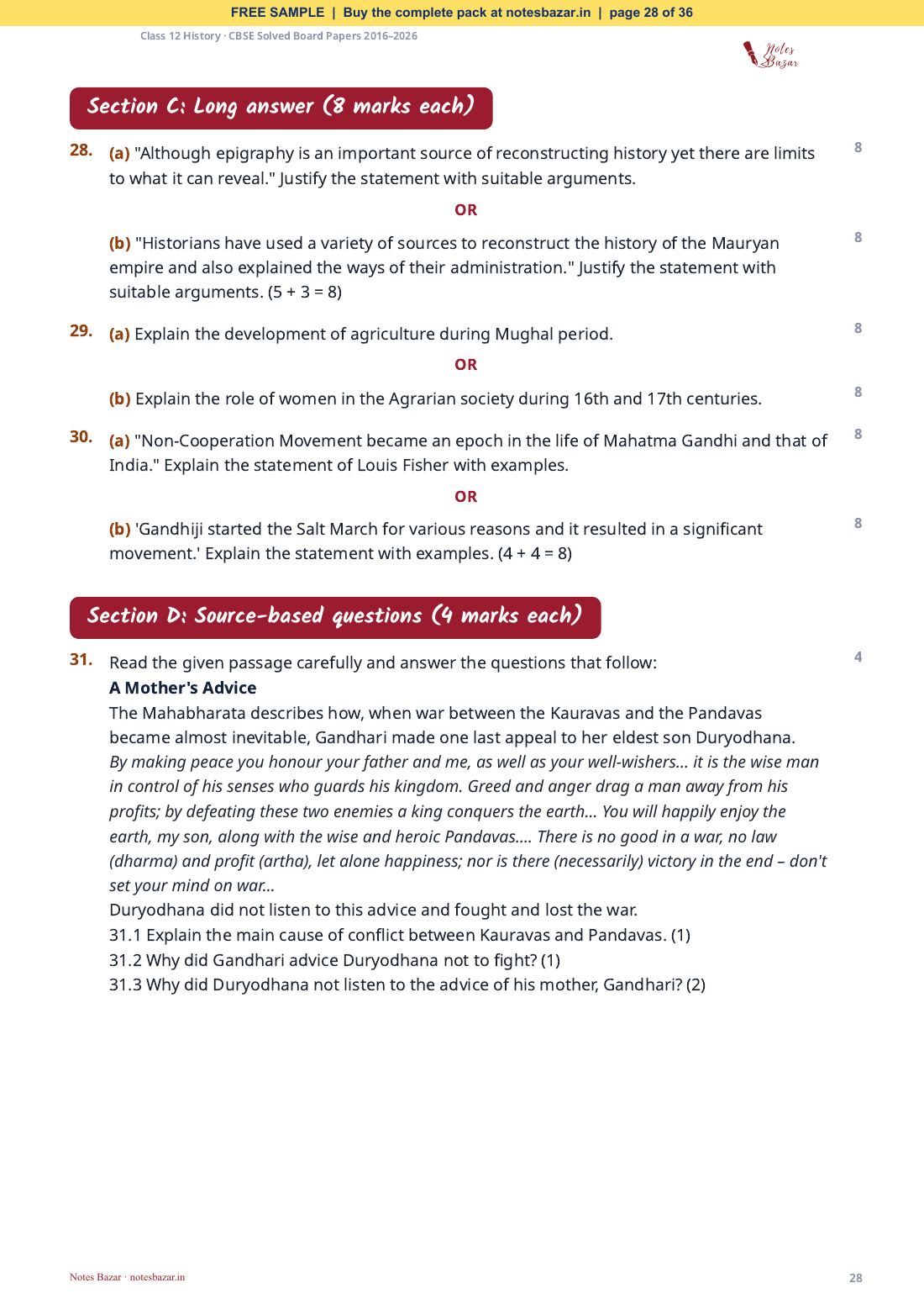 Sample page 28 of 36