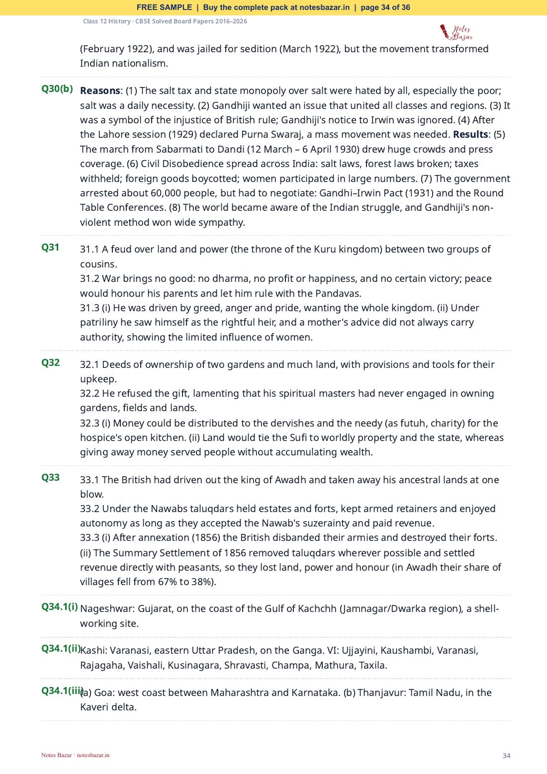 Sample page 34 of 36