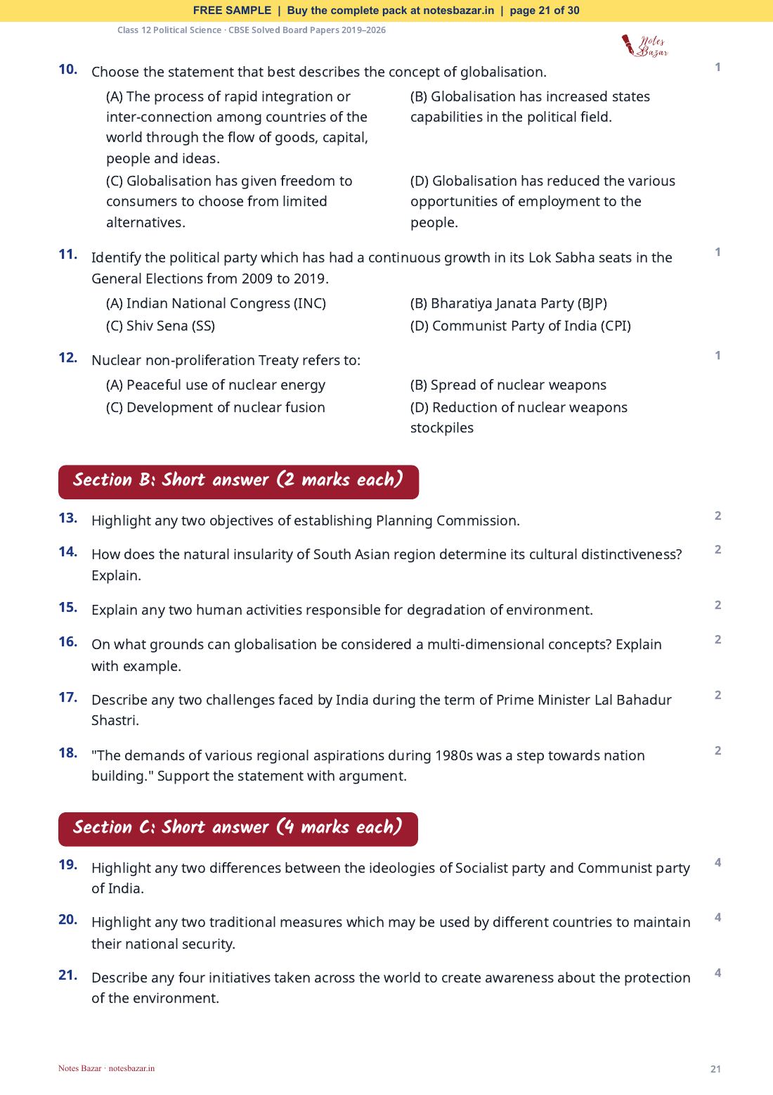 Sample page 21 of 30