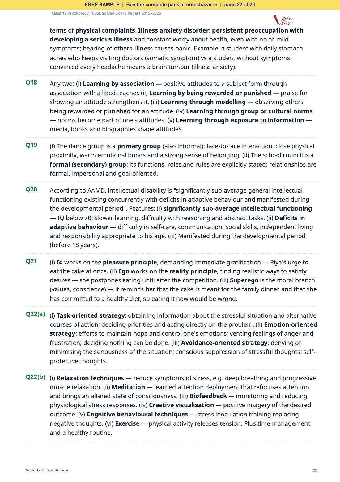 Sample page 22 of 26