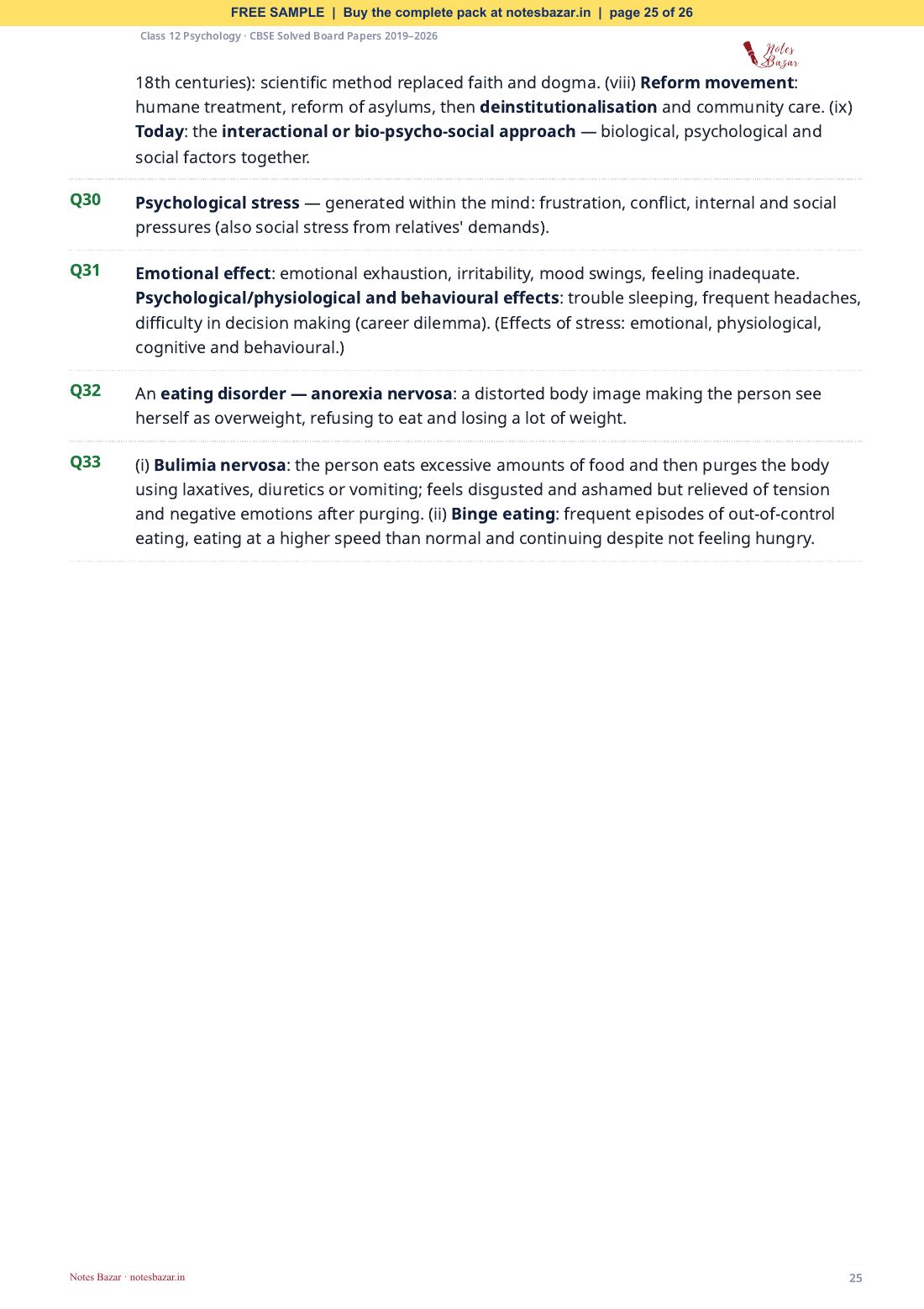 Sample page 25 of 26