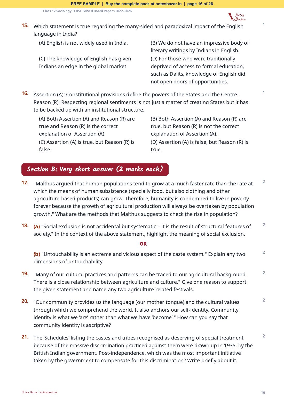 Sample page 16 of 26