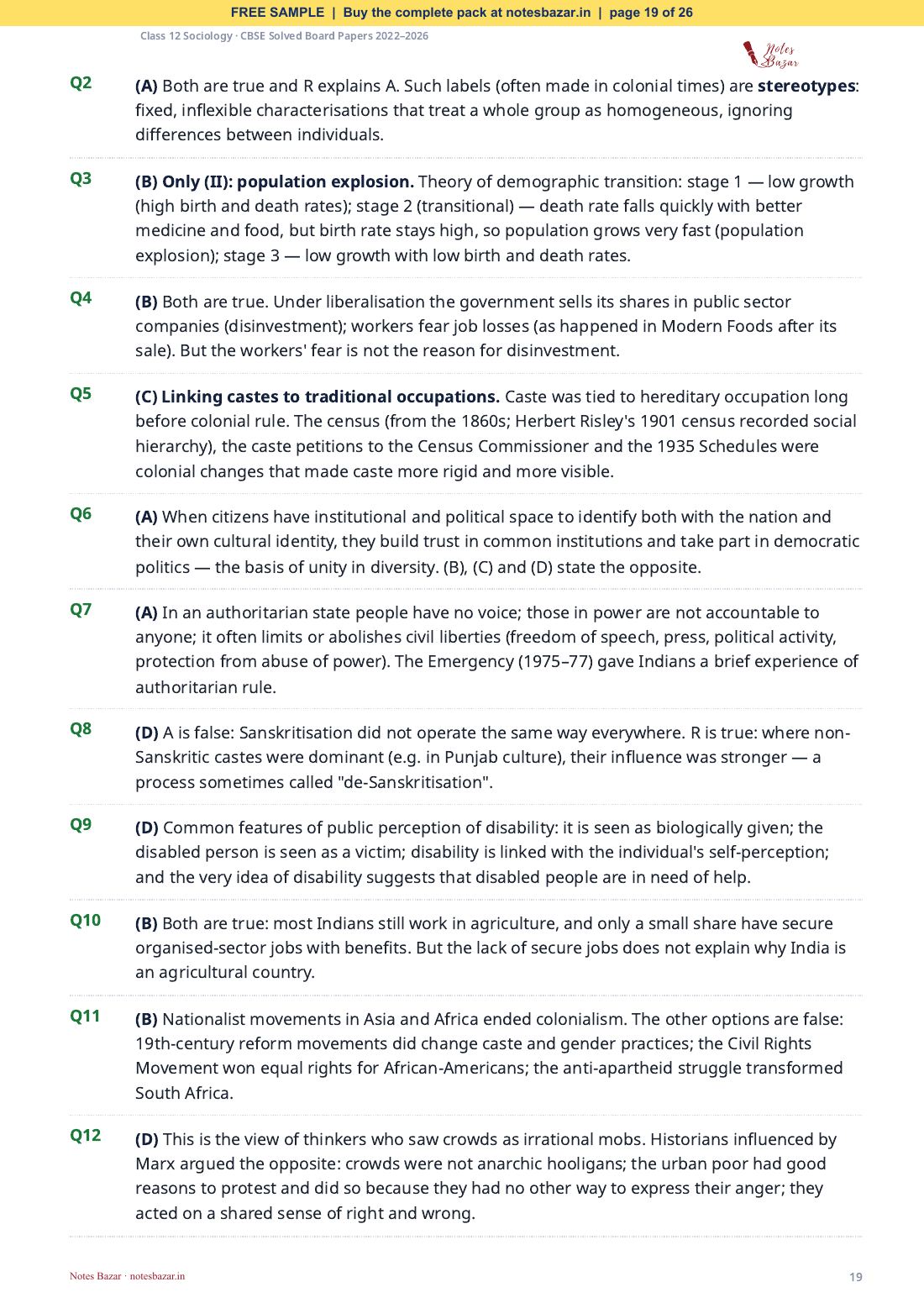 Sample page 19 of 26