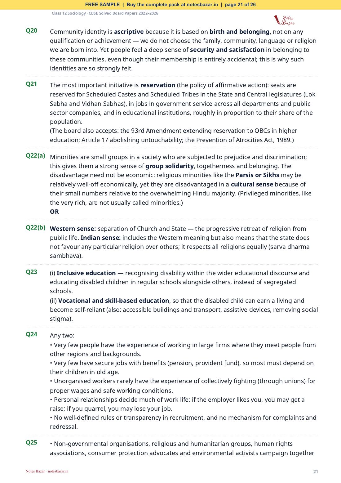 Sample page 21 of 26